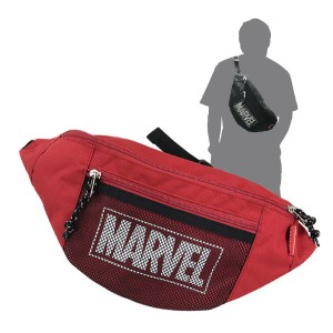 アメコミ マーベル MARVEL ウエストバッグ ウエストポーチ レッド グッズ  (MCOR)(PWD)