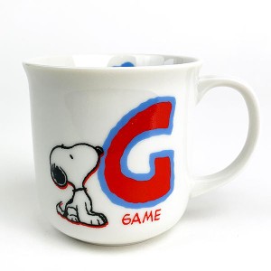 スヌーピー イニシャルマグカップ コップ(G)キッチンSNOOPY