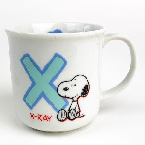 スヌーピー イニシャルマグカップ コップ(X)キッチンSNOOPY