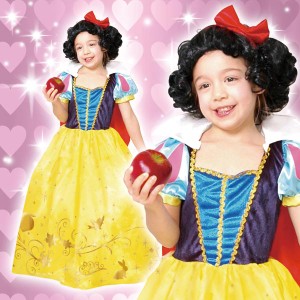 ディズニー 白雪姫 コスチューム 子供 女の子用 トドラーサイズ プリンセス ウィッグ付 仮装 ハロウィン(PWD)