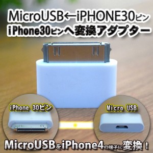 No.1 micro USBをiPhone 30ピン端子に変換するアダプター