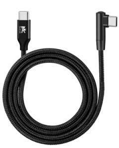 RoiCiel片端L型コネクター USB-C ＆ I字USB-C PD対応60W/3A/20V 断線防止 アンドロイド スマホ その他USB-C機器対応