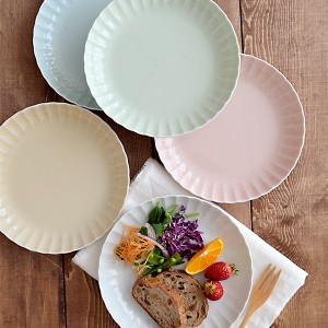 大皿 おしゃれ ディナープレート EASTオリジナル frill（フリル） プレート 大皿 中皿 お皿 皿 パスタ皿 カレー皿 ワンプレート 食器 洋
