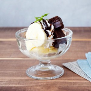 （ガラス製）アトランティック　アイスクリーム(Ｇ670020)ガラス グラス デザート食器 アイスカップ アイスボウル アイス鉢 アイス皿 パ