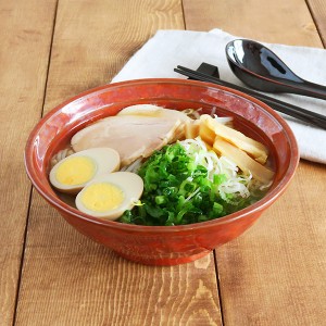 鉄赤　6.3寸ラーメン丼丼ぶり ラーメン丼ぶり 麺鉢 盛り鉢 丼 煮物鉢 ラーメン どんぶり 和食器 ボウル どんぶり 食器 おしゃれ