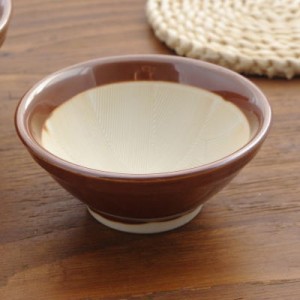 （茶）すり鉢(4寸) 食卓すり鉢 卓上小物 和食器 和の器 ゴマすり 小鉢 調味料入れ 離乳食用すり鉢 擂鉢 おしゃれ カフェ風 モダン