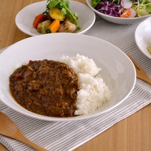 うず　軽い和食器　大きめ盛鉢　白（8寸）25cm  カレー皿 パスタ皿 ボウル 白い食器 大皿 大鉢 盛り鉢 深皿 ポーセリンアート 軽量 軽い 