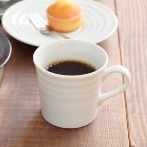 コーヒーカップ　ボーダー　7.5cm　ホワイト  コーヒーマグ カップ コップ マグカップ マグ 洋食器 白い食器 カフェ食器 カフェ風 モダン