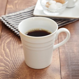 トール　コーヒーカップ　ボーダー　8.1cm　ホワイト  コーヒーマグ カップ コップ マグカップ マグ 洋食器 白い食器 カフェ食器 カフェ