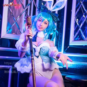 Uwowo製品】短納期　初音ミク  風  コスプレ  はつね ミク　バニーガール　コスプレ衣装 ハロワイン  同人服※ウィッグ追加可