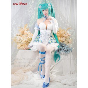 Uwowo製品】90日目安　初音ミク  風  コスプレ  はつね ミク　ネモフィラ　コスプレ衣装 ハロワイン  同人服※ウィッグ追加可