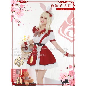 初獣猫製品　原神 cos  クレー (Klee)  コスプレ衣装  メイドカフェ  同人  服装※ウィッグ追加可