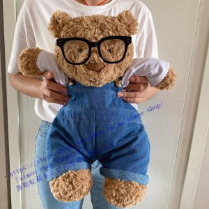 バースローミューベア  服 着せ替え コスチューム  デニム オールインワン（本体無）28cm 可愛い（単品） 送料無料