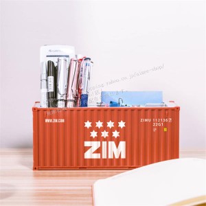 “ZIM”海上コンテナ模型  卓上収納ボックス コンテナ 船ボックス インテリア雑貨　カスタムロゴ作り 鉄道模型