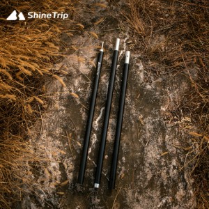 ShineTrip テントポール タープポール アルミポール 分割式 201cm-305cm 軽量 キャンプ アウトドア