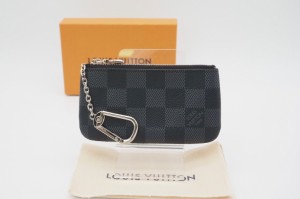 ☆安心の３大保証☆ Aランク ≪LOUIS VUITTON ルイヴィトン/コインケース≫ N60155 ダミエ グラフィット ポシェット クレ ブラック グレ