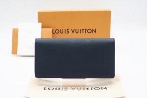 ☆安心の3大保証☆ ABランク ≪LOUIS VUITTON ルイ ヴィトン/二つ折り長財布≫ M58818 トリヨン ポルトフォイユ ブラザ オセアン ブルー 