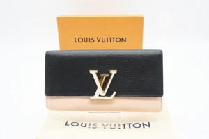 ☆安心の3大保証☆ Bランク ≪LOUIS VUITTON ルイ ヴィトン/二つ折り長財布≫ M64121 パルナセア ポルトフォイユ カプシーヌ ノワール ス