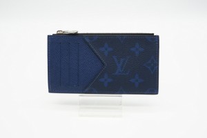 ☆安心の3大保証☆ Aランク ≪LOUIS VUITTON ルイ ヴィトン/コインケース≫ M30270 タイガラマ コインカード ホルダー コバルト ブルー 