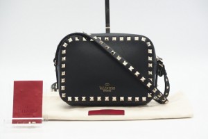 ☆安心の3大保証☆ ABランク ≪VALENTINO ヴァレンティノ/ショルダーバッグ≫ TW2B0809 BOL 0NO ガラヴァーニ ロックスタッズ ブラック 