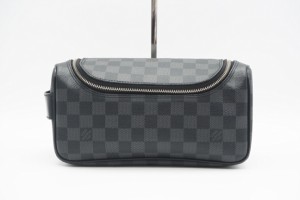 ☆安心の3大保証☆ Aランク ≪LOUIS VUITTON ルイ ヴィトン/セカンドバッグ≫ N47652 ダミエ グラフィット トワレポーチ ブラック グレー