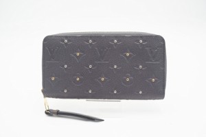 ☆安心の3大保証☆ ABランク ≪LOUIS VUITTON ルイ ヴィトン/ジッピーウォレット≫ M61442 モノグラム アンプラント スタッズ グレー 美