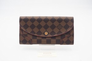 ☆安心の3大保証☆ ABランク ≪LOUIS VUITTON ルイ ヴィトン/二つ折り長財布≫ M61221 ダミエ ポルトフォイユ カイサ スリーズ ブラウン 