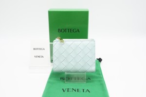 ☆安心の3大保証☆ Aランク ≪BOTTEGA VENETA ボッテガ ヴェネタ /二つ折り財布≫ 608059 イントレチャート 二つ折りファスナーウォレッ