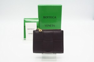 ☆安心の3大保証☆ Bランク ≪BOTTEGA VENETA ボッテガ ヴェネタ/二つ折り財布≫ 651381 スモール カセット 二つ折りファスナーウォレッ