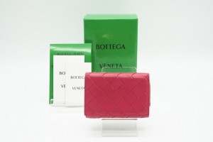 ☆安心の3大保証☆ Bランク ≪BOTTEGA VENETA ボッテガ ヴェネタ/三つ折り財布≫ 690568 マキシイントレチャート コンパクトウォレット 