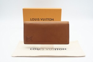 ☆安心の3大保証☆ Bランク ≪LOUIS VUITTON ルイ ヴィトン/二つ折り長財布≫ M81756 ミレジムレザー ポルトフォイユ ブラザ タン ブラウ