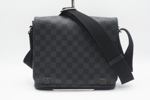 ☆安心の3大保証☆ ABランク ≪LOUIS VUITTON ルイ ヴィトン/ショルダーバッグ≫ N41028 ダミエ グラフィット ディストリクトPM NM ブラ