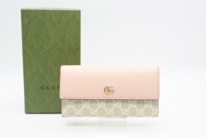 gucci 財布 二つ折り ピンクの通販｜au PAY マーケット