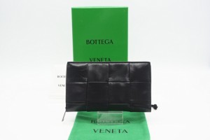 ☆安心の3大保証☆ Aランク ≪BOTTEGA VENETA ボッテガ ヴェネタ/ラウンドファスナー長財布≫ 651368 カセット ジップアラウンド ウォレ