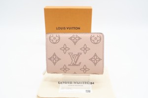 ☆安心の3大保証☆ Aランク ≪LOUIS VUITTON ルイ ヴィトン/二つ折り財布≫ M80817 マヒナ ポルトフォイユ クレア マグノリア ピンク 送