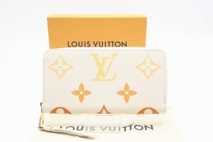 ☆安心の3大保証☆ Aランク ≪LOUIS VUITTON ルイ ヴィトン/ジッピーウォレット≫ M80402 バイカラー モノグラム アンプラント クレーム 