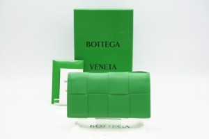 ☆安心の3大保証☆ ABランク ≪BOTTEGA VENETA ボッテガ/ラウンドファスナー長財布≫ 679844 ヴェネタ カセット ラージ フラップウォレッ