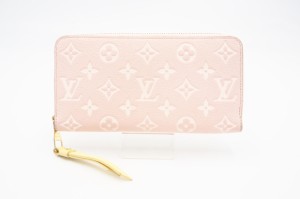 ☆安心の3大保証☆ Bランク ≪LOUIS VUITTON ルイ ヴィトン/ジッピーウォレット≫ M81279 モノグラム アンプラント ピンク ベージュ イエ