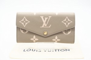 ☆安心の3大保証☆ ABランク ≪LOUIS VUITTON ルイ ヴィトン/二つ折り長財布≫ M81049 アンプラント バイカラー ポルトフォイユ サラ NM