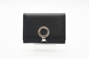 【美品】BVLGARI ロゴクリップ コインパース カーフレザー 青 極美品】BVLGARI ロゴクリップ コインパース カーフレザー 青