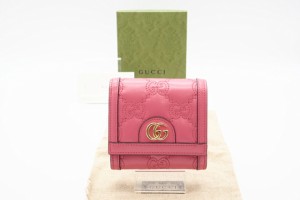 gucci 財布 二つ折り ピンクの通販｜au PAY マーケット