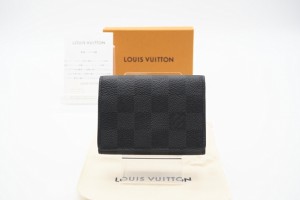 ☆安心の3大保証☆ ABランク ≪LOUIS VUITTON ルイ ヴィトン/二つ折りカードケース≫ N63338 グラフィット アンヴェロップ カルト ドゥ 
