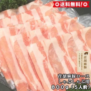 荏胡麻豚　えごま豚　ロース　しゃぶしゃぶ用　800ｇ　5人前　送料無料　ギフト　贈り物　豚　国産　豚肉　お中元　御中元　お歳暮　御歳