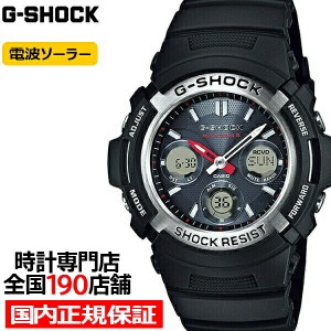 G-SHOCK BASIC 電波ソーラー メンズ 腕時計 アナログ デジタル ブラック AWG-M100-1AJF カシオ 国内正規品