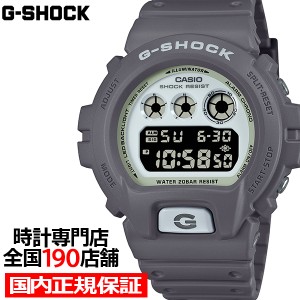 G-SHOCK HIDDEN GLOW 蓄光フェイス DW-6900HD-8JF メンズ 腕時計 電池式 デジタル ラウンド トリグラム グレー 反転液晶 国内正規品 カシ