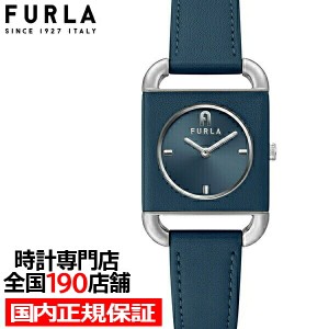 FURLA フルラ ARCO SQUARE アルコ スクエア FL-WW00017001L1 レディース 腕時計 クオーツ 電池式 革ベルト ネイビー