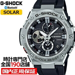 G-SHOCK G-STEEL GST-B100-1AJF カシオ メンズ 腕時計 ソーラー ブラック シルバー メタル クロノグラフ 正規品