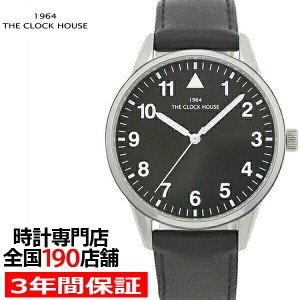 ザ・クロックハウス MBC5004-BK1B ビジネスカジュアル メンズ 腕時計 クオーツ 黒レザー ブラック リーズナブル THE CLOCK HOUSE