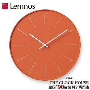 タカタレムノス デザインオブジェクト divide ディバイト 掛時計 クオーツ 電池式 オレンジ nendo NL17-01OR