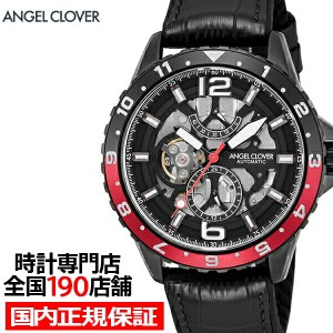 エンジェルクローバー TIME CRAFT DIVER タイムクラフトダイバー オートマチック TCA45BBK-BKN メンズ 腕時計 自動巻き 革ベルト ブラッ